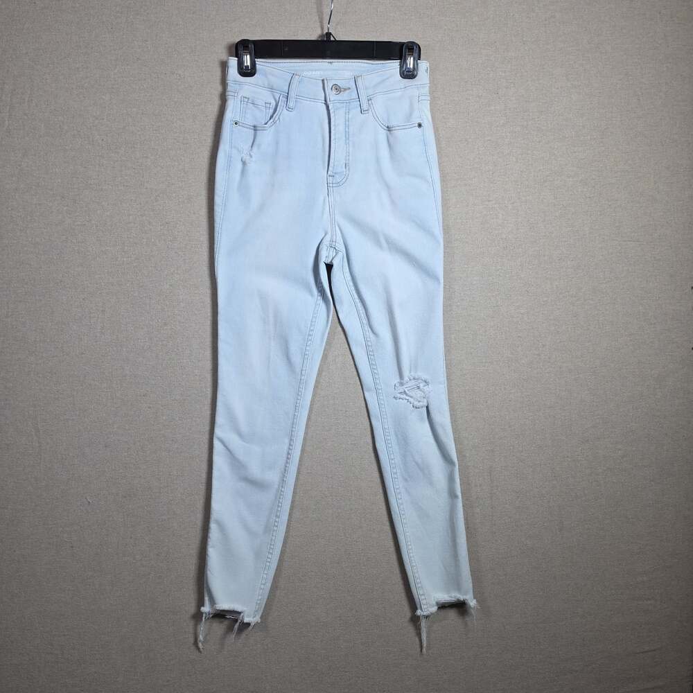 Old Navy Women’s Size 0 Rockstar Super Skinny High Rise Jeans Smooth Pockets